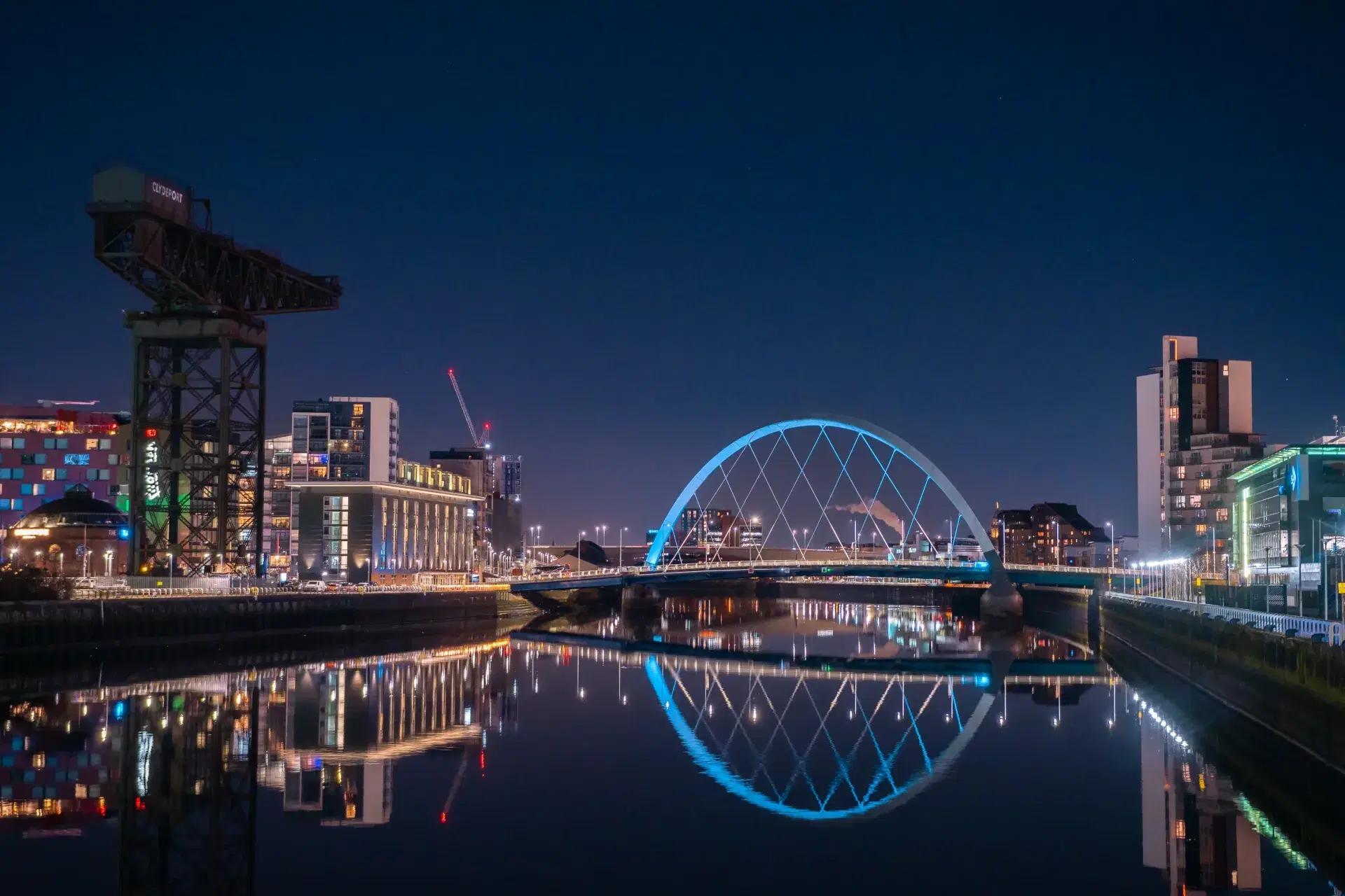 Map of Glasgow coach hire coverage areas