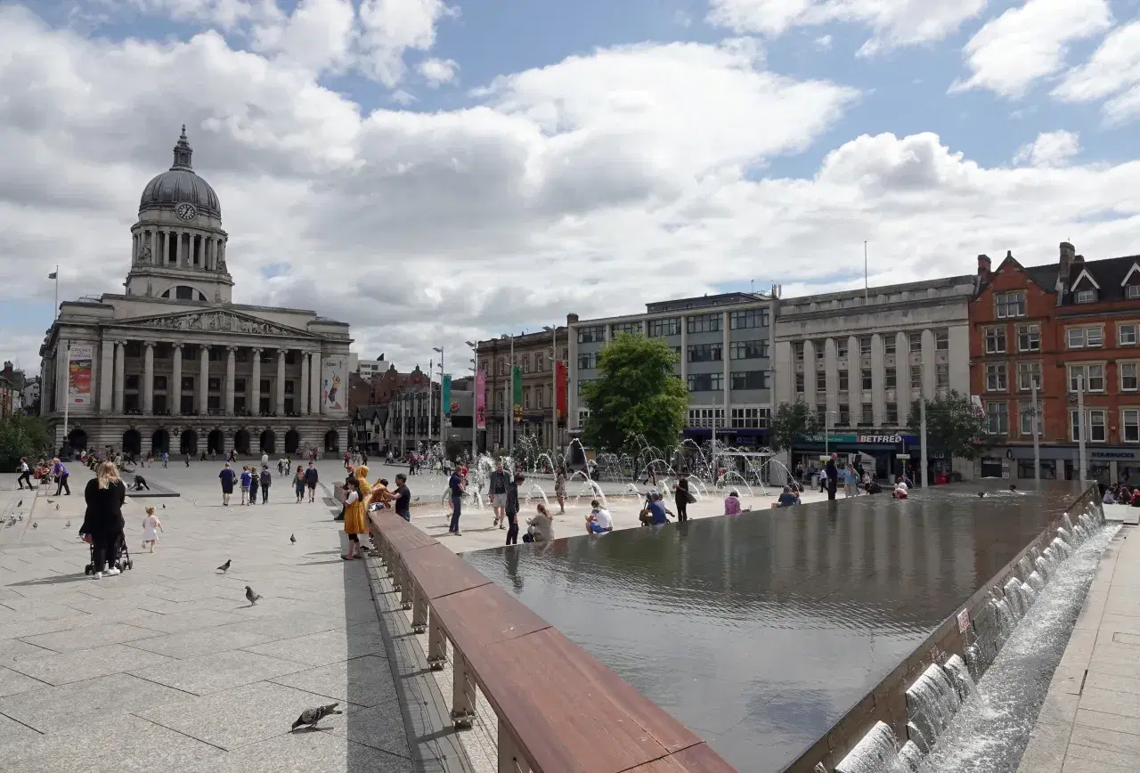 Old Market Square in Nottingham