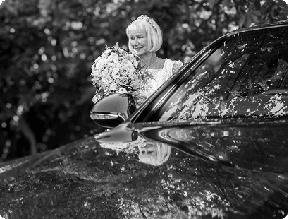 Executive wedding coach interior