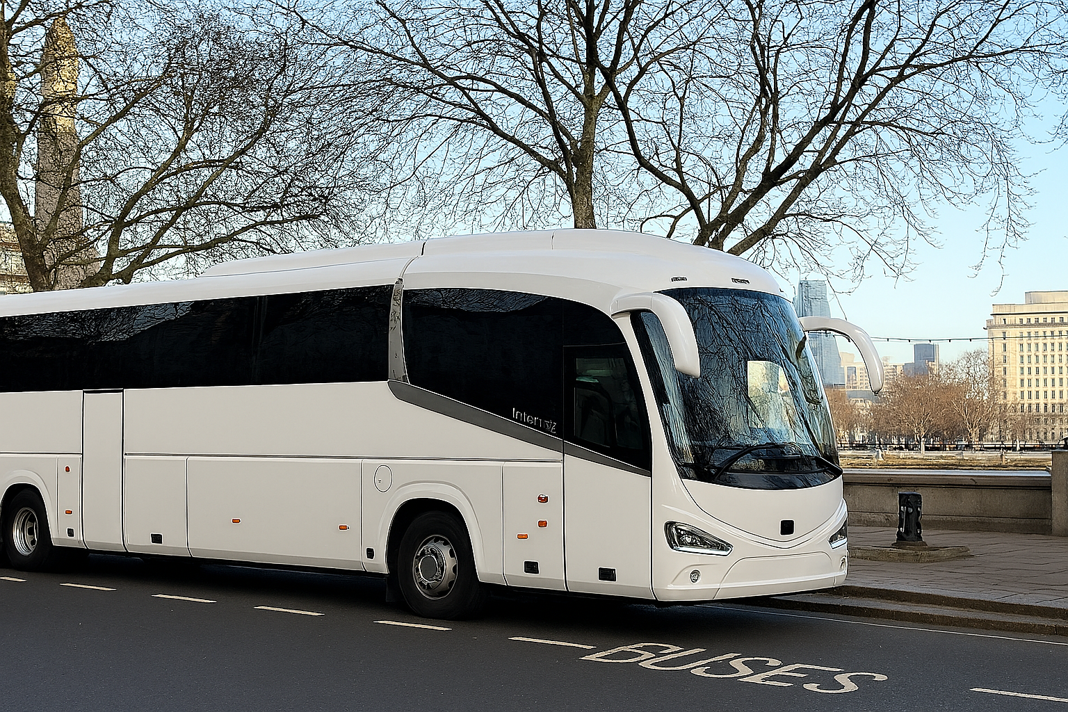 Full-size coach to East Midlands Airport for a school group transfer