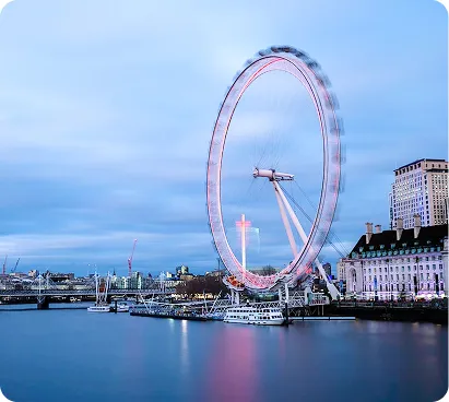 London Eye on the South Bank, central London