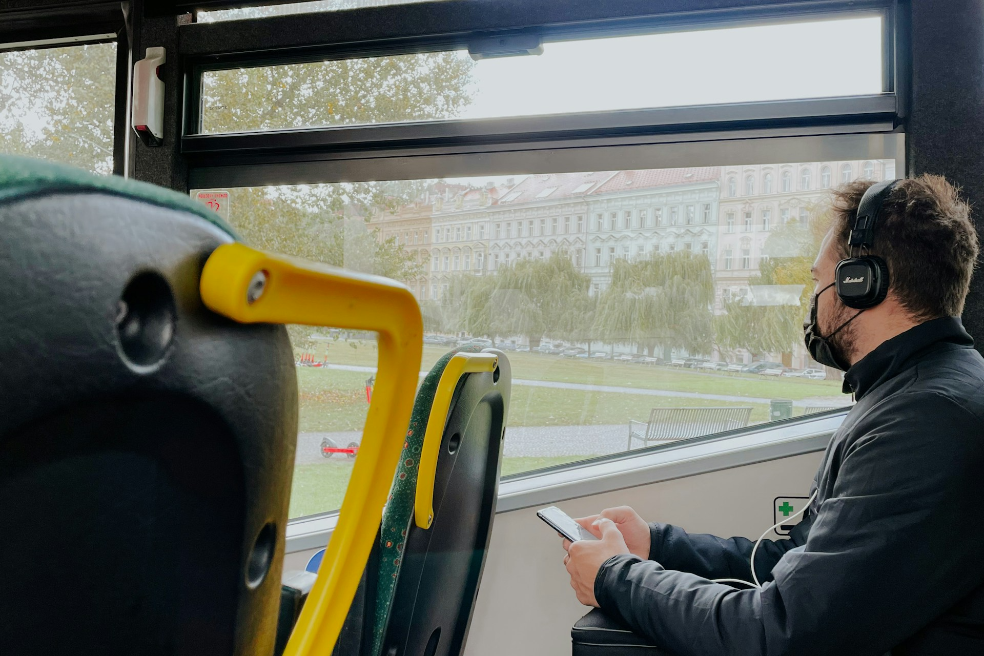 Minibus with driver collecting a group for a Bristol Airport transfer